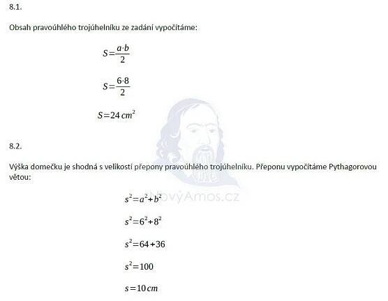 Přijímací test z matematiky na střední školy - ostrý 2016 - řešení úlohy 8