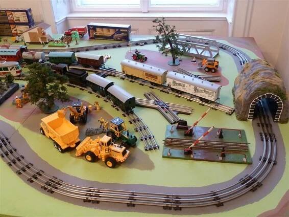 Muzeum modelové železnice na zámku v Trmicích