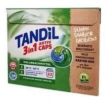 TANDIL kapsle na praní 3v1 na bílé až 22 praní