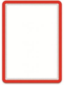 Rámeček samolepicí A4 Tarifold, nepermanentní, červený, 2 ks