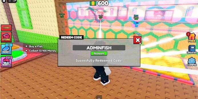 Steal A Fish - the codes tab