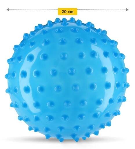 Rehabilitační míč s hroty 20 cm