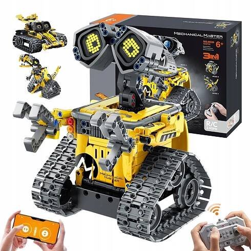 Sada 3v1 Robot Stavebnice Programování LED 435 ks Ovládání