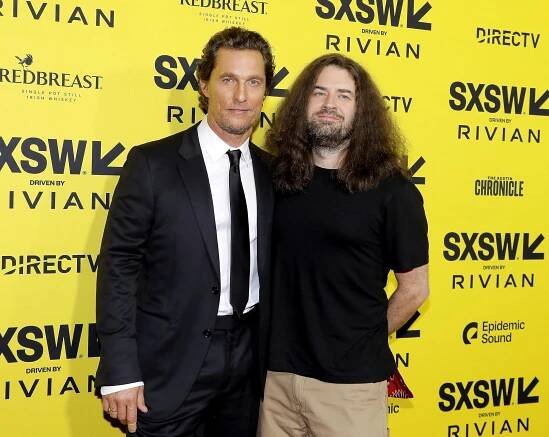 Matthew McConaughey and Andrew Patterson at an event for The Rivals of Amziah King (2025)