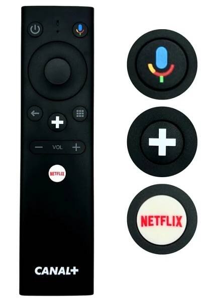 Univerzální dálkový ovladač Canal+ BOX4K černý