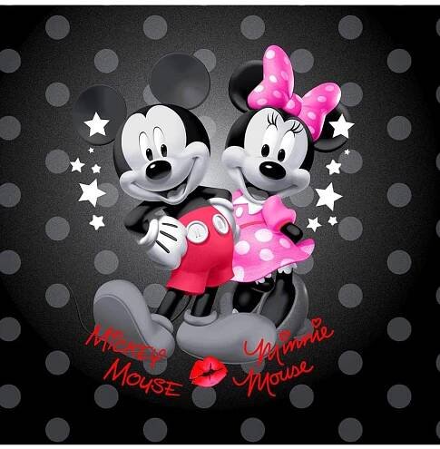 Zdravotnická halena Disney s potiskem Mickey Mouse a Minnie TF627 MKED - LAVENDA ZDRAVOTNICKÉ ODĚVY