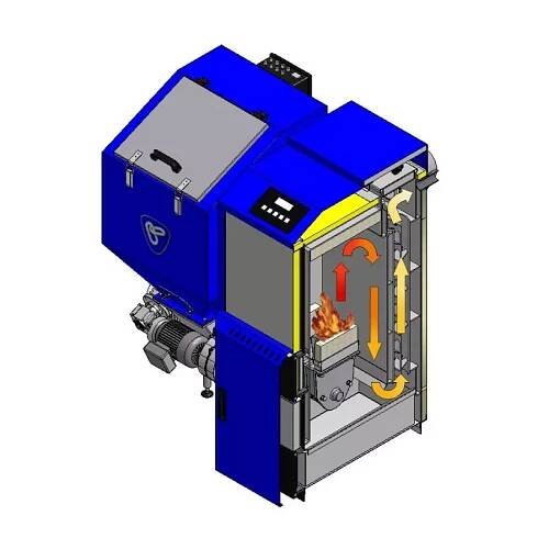 Automatické kotle OGNIWO EKO PLUS M 14, 20, 26 kW a podavačem