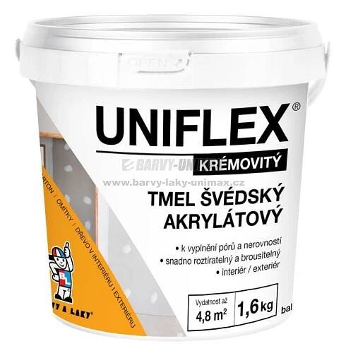 Uniflex akrylátový švédský tmel - 800 g