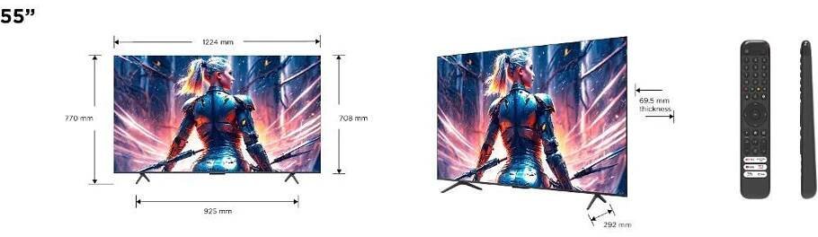 QLED televize TCL 55C75B