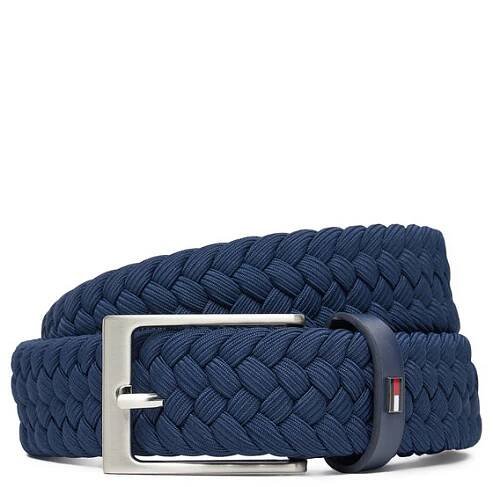 Tommy Hilfiger Pánský pásek Tommy Hilfiger Layton Elastic AM0AM13570 Modrá