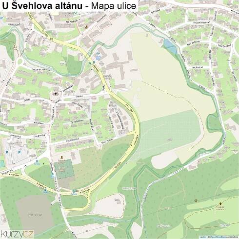 U Švehlova altánu - mapy | Kurzy.cz