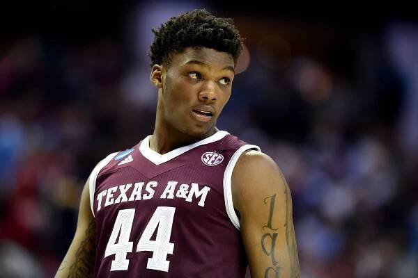 Robert Williams, then of Texas A&M, during the second round of the 2018 NCAA Men's Basketball Tournament.