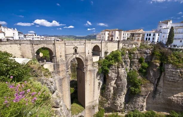 Nový most v ronda, Andalusie, Španělsko — Stock obrázek