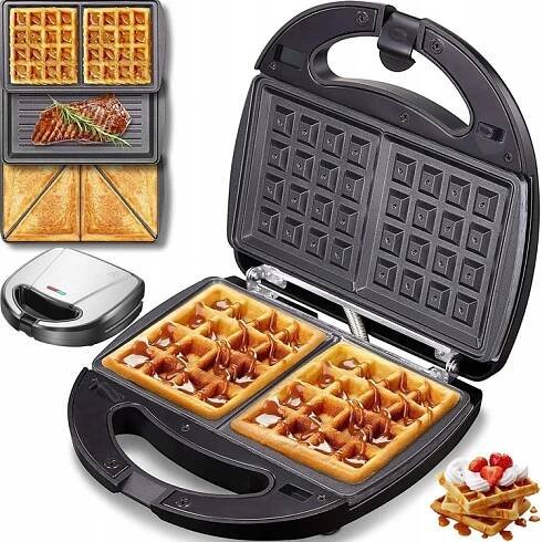 VAFLOVAČ PANINI PRO SENDVIČE ULTRACOMPACT 6V1 750W 6 PÁRŮ TALÍŘŮ