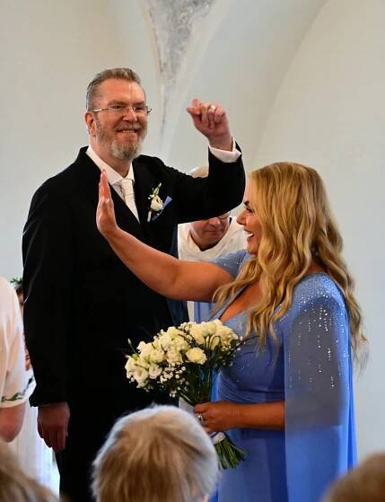 Novomanželé Richard Müller a Vanda Wolfová o tajné svatbě: Ženich si klekal pět minut!