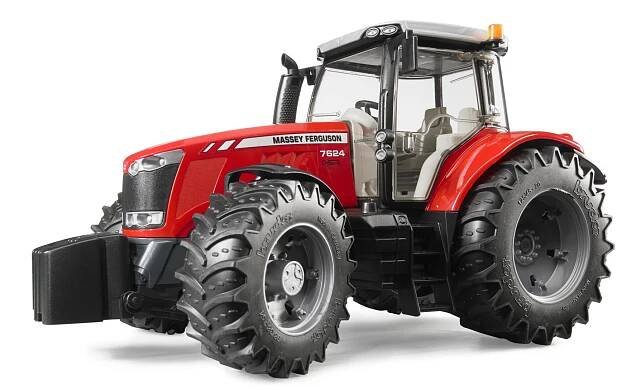 Bruder 03046 - Massey Ferguson 7624, model zemědělského traktoru 1:16. 03046