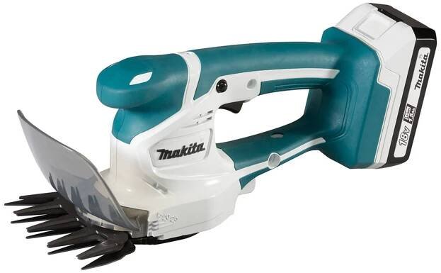 MAKITA UM110DWYX aku nůžky na trávu 110mm + zastřihovač živých plotů 200mm, 18V/1,5Ah typ "G" - Nářadí Hornig