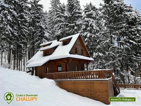 Wellness chata u lesa - přehrada Horní Bečva (3M-148): CS chalupy, pronájem chaty a chalupy