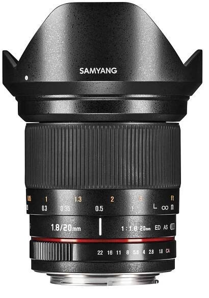 Samyang F 1,8/20 DSLR Sony E-Mount | ab-com.cz