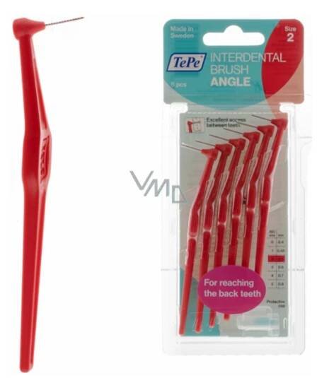 TePe Angle Mezizubní kartáčky 0,5 mm červený 6 kusů - VMD drogerie a parfumerie