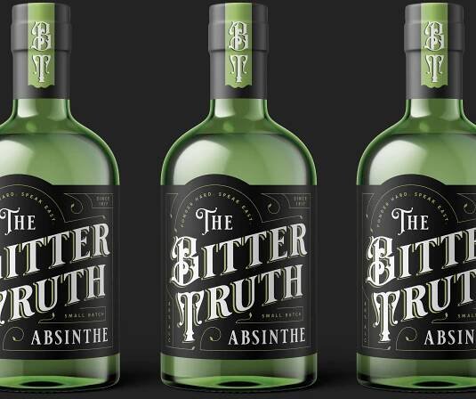 Liquor Label Package Design - Bitter Truth Label Design - M.Scarlett