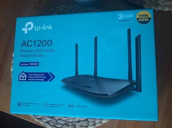 Wifi router Tp-link AC1200 (VDSL/ADSL)
