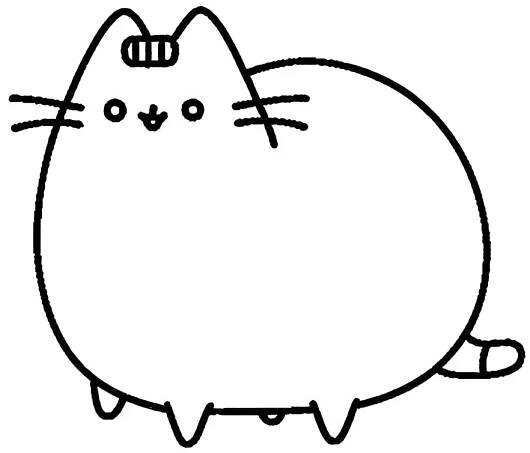 Omalovánka Snadné Pusheen