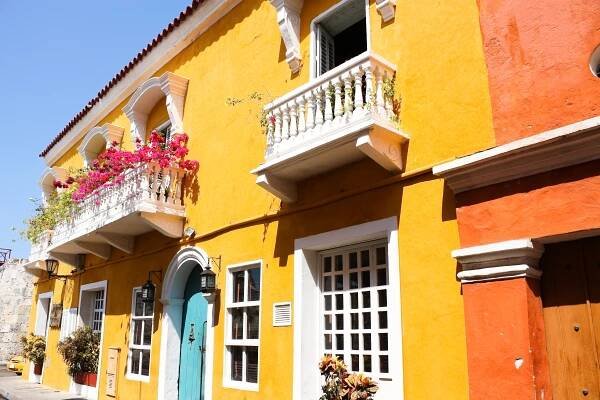 Kolumbie - Cartagena de Indias - Typická koloniální architektura