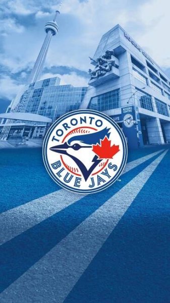 Toronto Blue Jays Blue-Themed Graphic Wallpaper