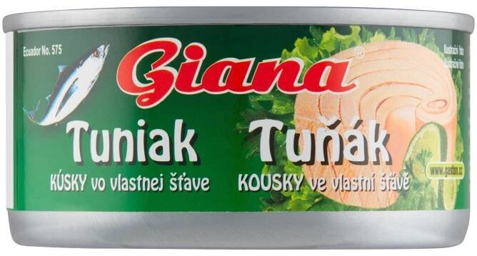 Giana Tuňák kousky ve vlastní šťávě