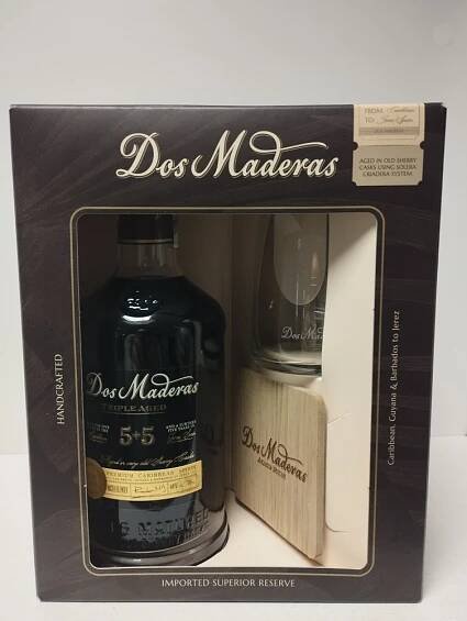 Dos Maderas P.X. Triple Aged 5+5 40% 0,75l + sklenice + tácek