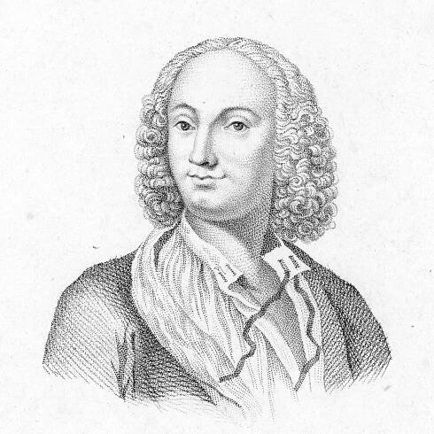 Engraving Portrait of Vivaldi