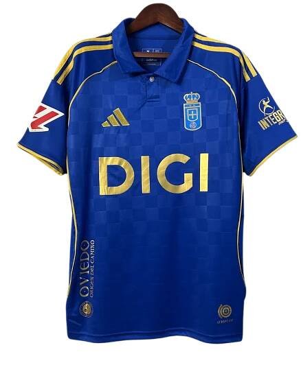 Real Oviedo 2025/26 (Home) w/ La Liga badge