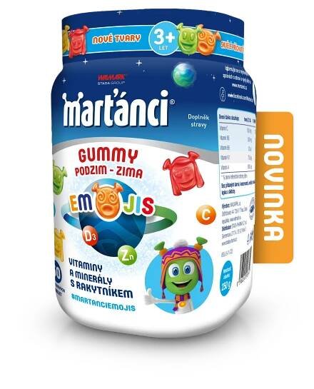 Marťánci gummy podzim-zima emojis 50 ks | Alphega.cz