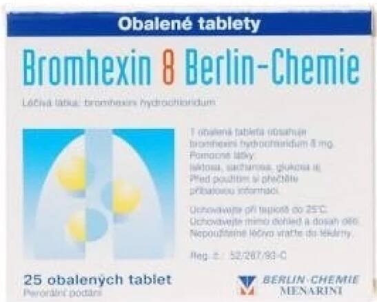 BROMHEXIN BERLIN-CHEMIE POR 8MG TBL OBD 25