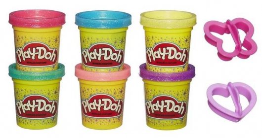 Play-Doh Třpytivá sada 6ks