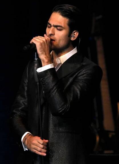 Matteo Bocelli performs at Queen Elizabeth Theatre on December 05, 2024 in Toronto, Ontario.