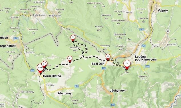CYKLOTRASA: Cesta z Horní Blatné na Klínovec vede kolem Vlčích jam