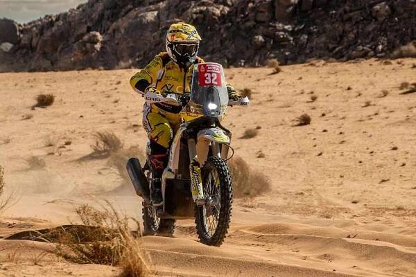 David Pabiška v rámci 2. etapy Rallye Dakar. Ilustrační snímek