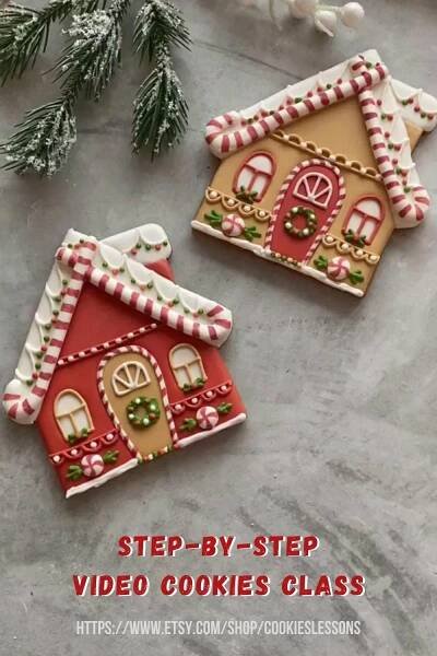 Obsahuje obrázek: Cookie class - Christmas houses
