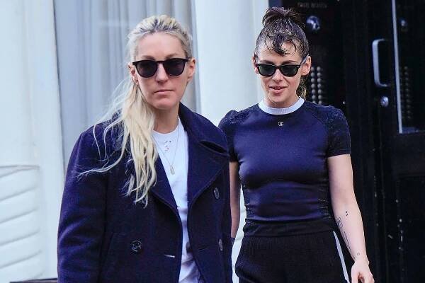 Kristen Stewart Wears Chanel Hot Pants and Leg Warmers While Out with Fiancée Dylan Meyer in N.Y.C.