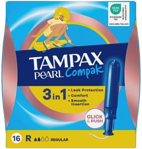 Tampax Pearl Compak Regular tampony s aplikátorem