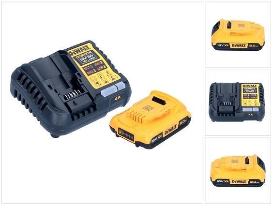 Startovací sada akumulátorů DeWalt DCB 1104 D1 12 V / 18 V 1x akumulátor 2,0 Ah +