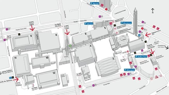 Hall plan Messe Frankfurt