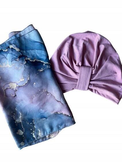 Turban Julia Polsko dámská šála + čepice z bambusu na pláž i pro každodenní nošení