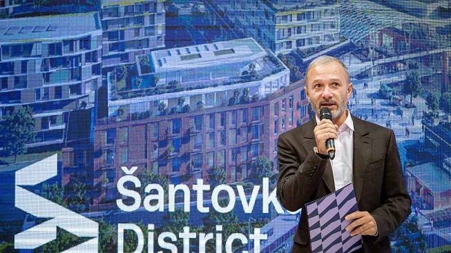 Představení projektu Šantovka District v OC Šantovka, 26 října 2023, Olomouc. Podnikatel Richard Morávek, zakladatel skupiny Redstone.