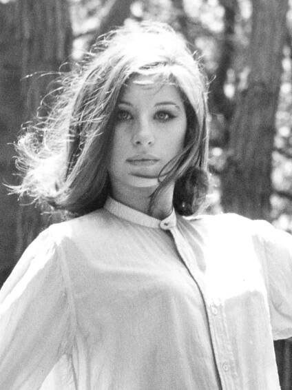 American actress and singer Barbra Streisand poses for a portrait session in Central Park, New York City, March 1966