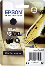 Epson Ink T1681, 16XXL originál černá C13T16814012