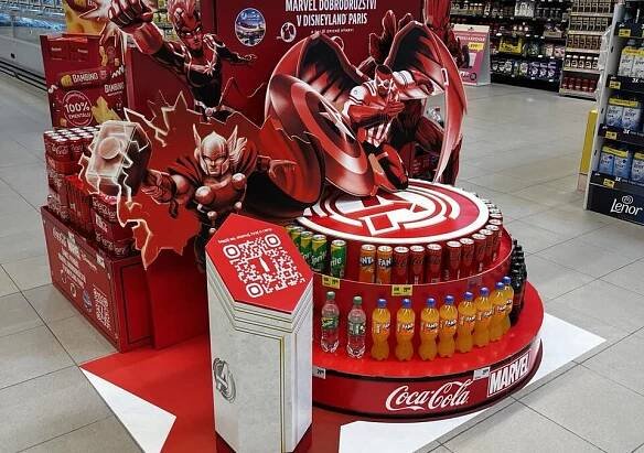 Coca-Cola oživuje Marvel superhrdiny a Dago přináší zážitek přímo v místě prodeje | Dago s.r.o.