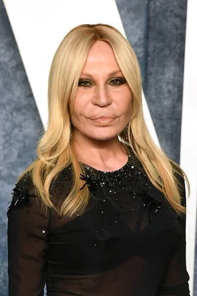 Donatella Versace at the 2023 Vanity Fair Oscar Party.